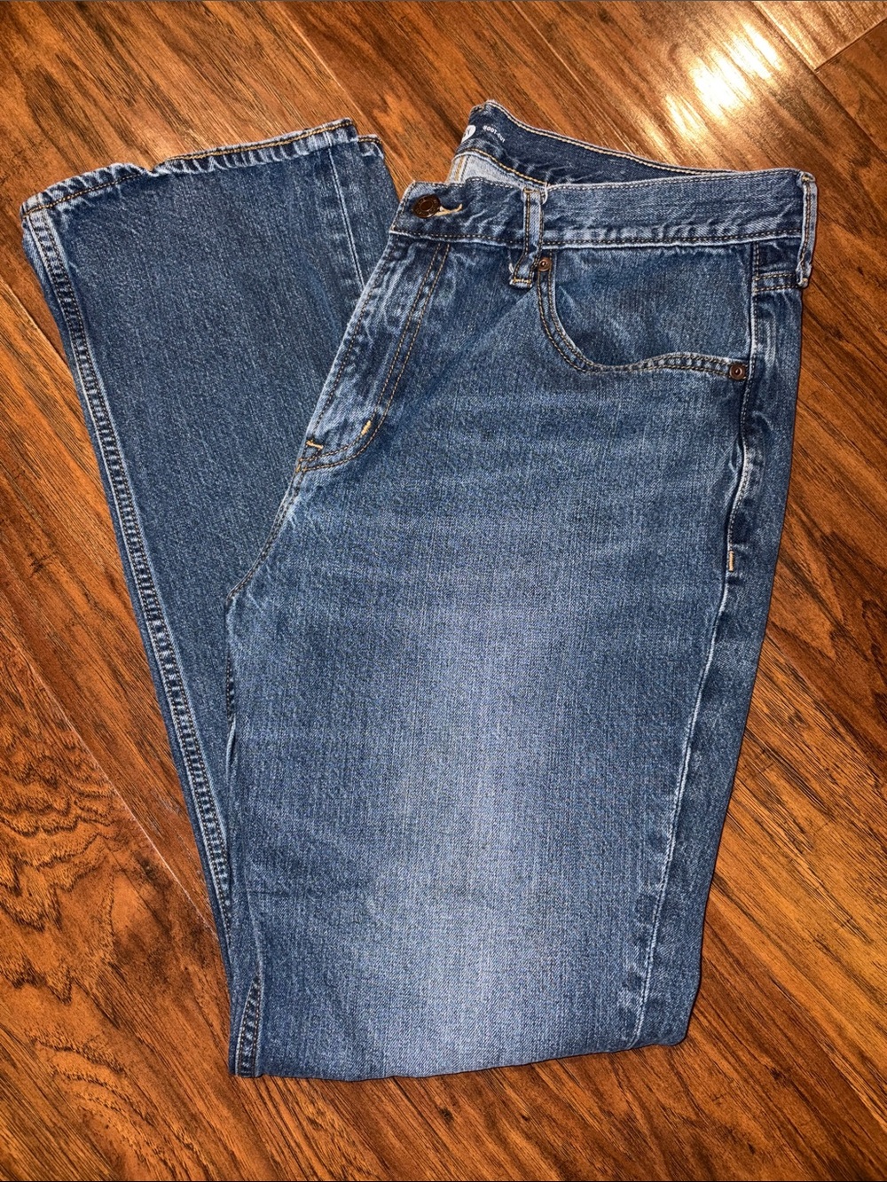 Old Navy Men's Medium Blue Bootcut Jeans 36x34